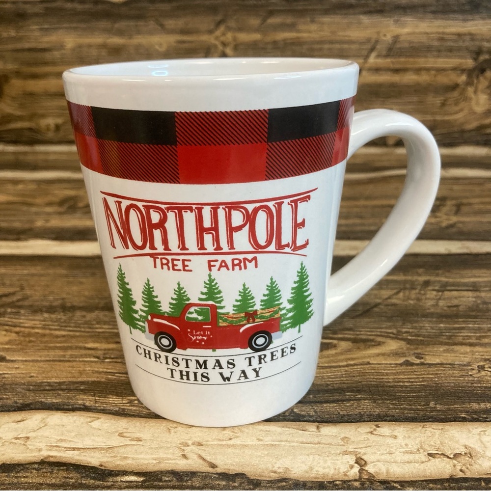 Royal Norfolk Christmas red truck mug